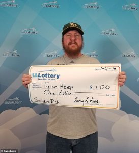Man Wins Whopping $1 Prize But Gets A Giant Check Anyway
