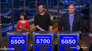 Kate Micucci, David Koechner & Will Sasso – Electron Microdopes – @midnight with Chris Hardwick