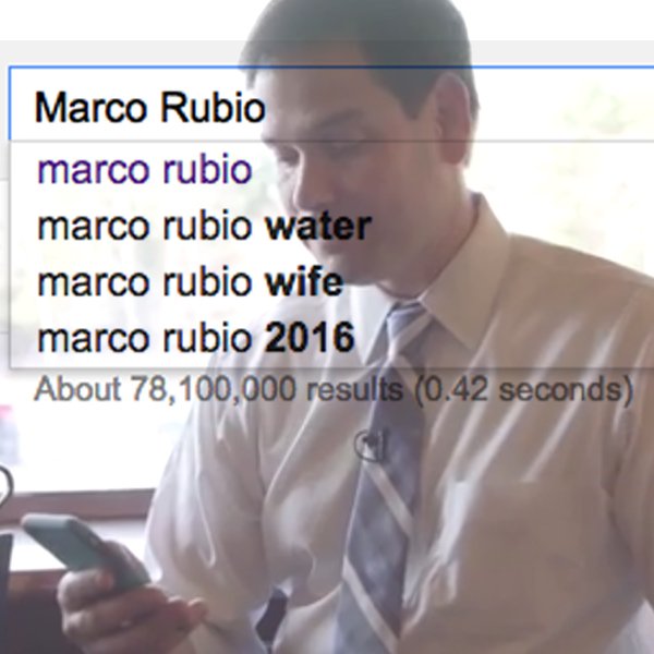Rejected Google Searches From Marco Rubio’s Campaign Commercial