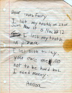 The Best Letter Ever Written to the Tooth Fairy