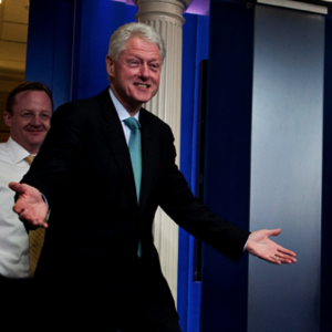 Bill Clinton Knows How to Make an Entrance