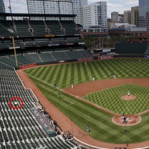 A Hot Dog Vendor From Baltimore Orioles’ Empty Stadium Game