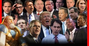 We Added A Character From World Of Warcraft To This Collage Of GOP Presidential Candidates – Can You Spot Him?