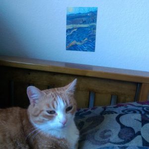 Cat Is Also Amateur Art Collector In Addition To Being A Cat